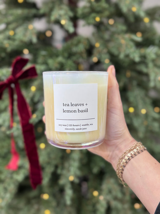 Tea Leaves + Lemon Basil