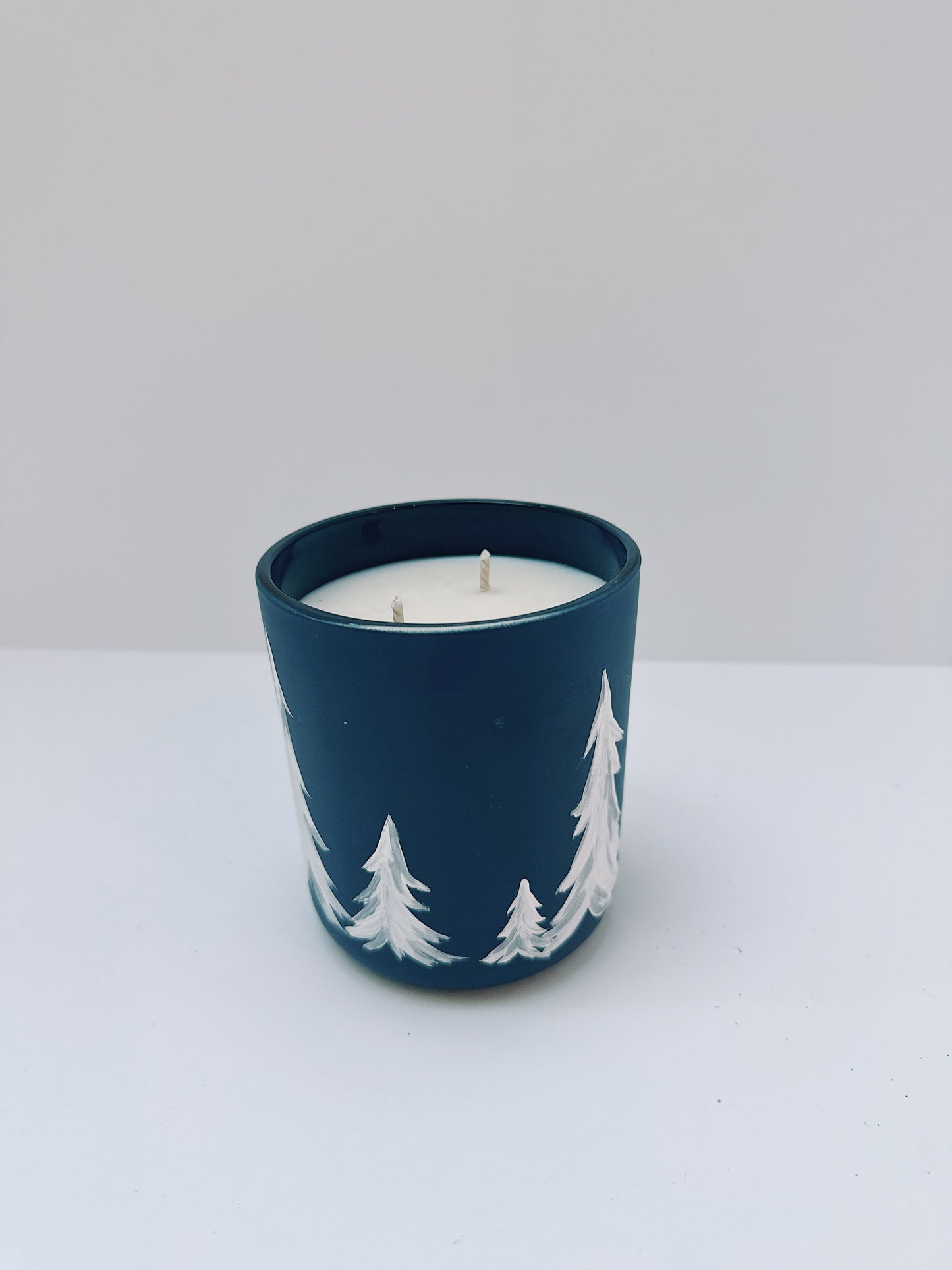 Hand painted vessel - Cedar, Fir, Moss, Lemon Peel
