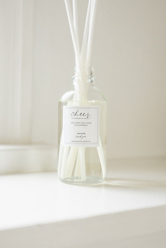 Cheer Diffuser- Plum, Amber, Citrus, Vanilla