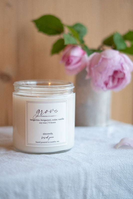 Grove - tangerine, bergamot, cedar, vanilla