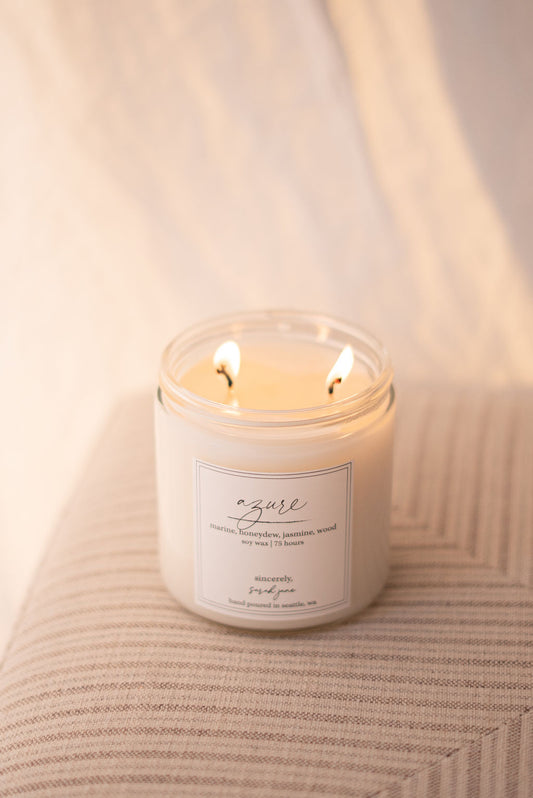 Azure - marine, honeydew, jasmine, wood