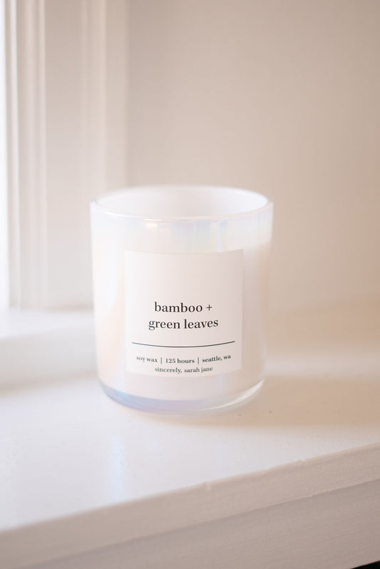 Bamboo & Green Leaves