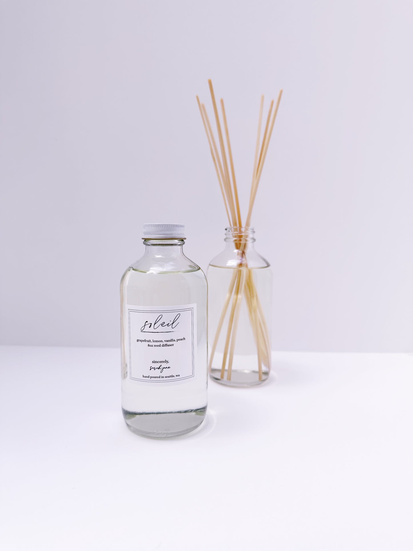 Soleil Diffuser- Grapefruit, Peach, Vanilla, Lemon