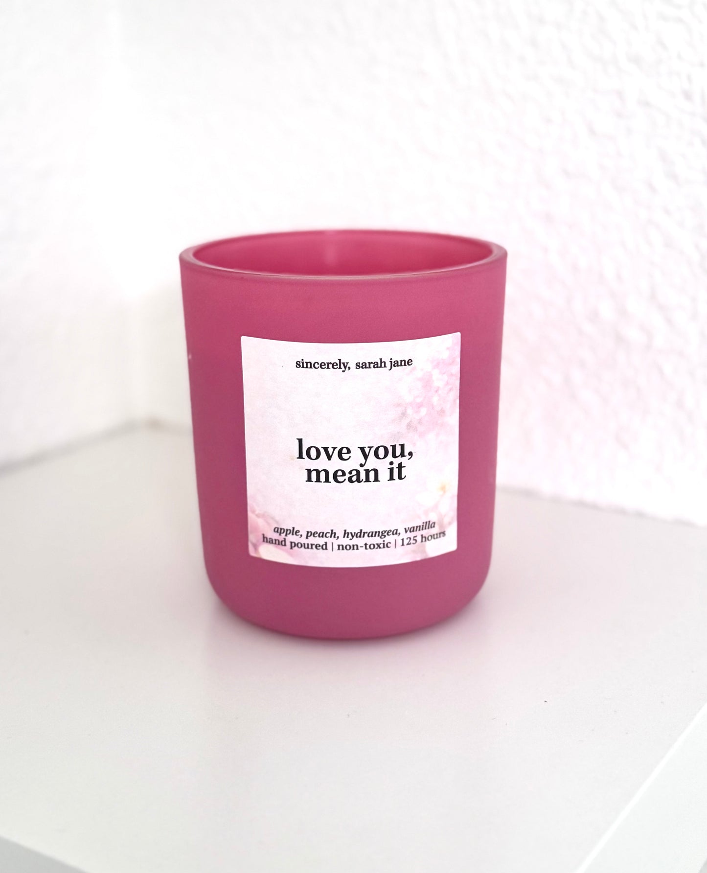 Love You, Mean It - Valentine's Day Candle