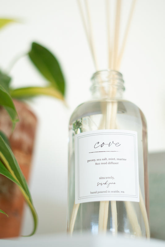 Cove Diffuser- Peony and Ocean Mint