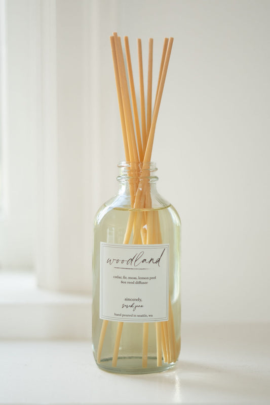 Woodland Diffuser - Cedar, Fir, Lemon Peel