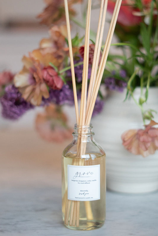 Grove Diffuser - tangerine, bergamot, vanilla, cedar