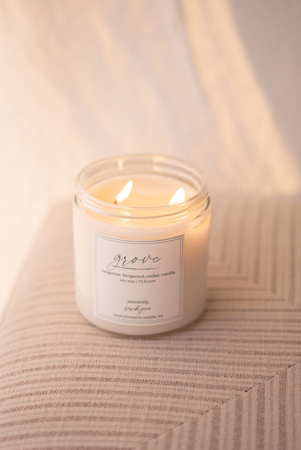 Grove - tangerine, bergamot, cedar, vanilla