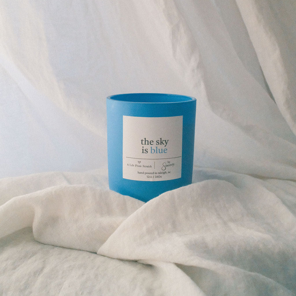 The Sky Is Blue Candle - Lavender & Sandalwood